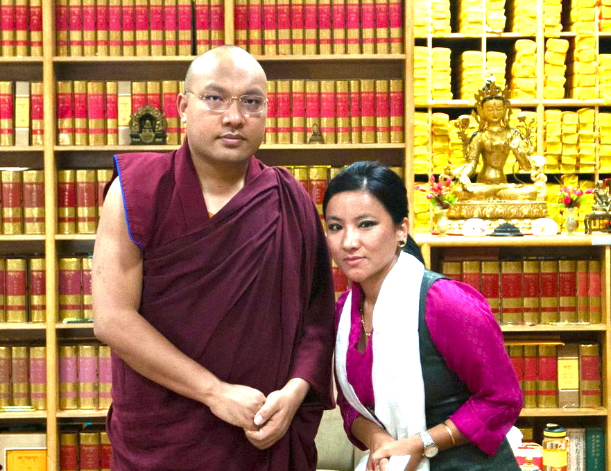 At a private audience with H.H. the Karmapa 